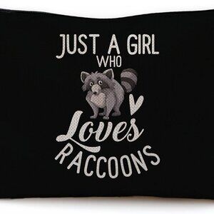 Raccoon Makeup Bag, Raccoon Gifts for Girls Raccoon Lovers Women, Cute Raccoon G